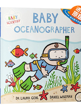 英文原版 Baby Scientist Baby Oceanographer 儿童科学家纸板书 婴儿海洋学家 儿童海洋百科知识绘本 英文版
