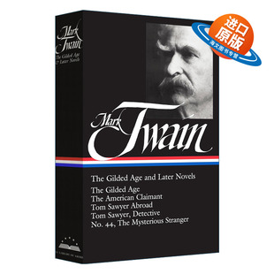 精装 Mark Gilded The 英文原版 and 镀金时代和后来 美国文库 马克吐温 Twain Novels Later 进口英语书籍 英文版 Age 小说