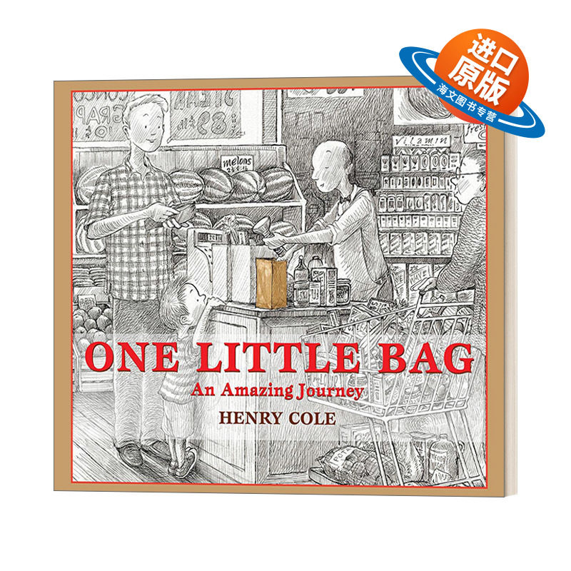 英文原版绘本 One Little Bag 一个小袋子的奇妙旅程 3-6岁精装艺术绘本 英文版 进口英语原版书籍