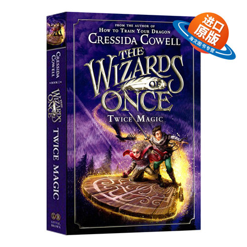 英文原版 The Wizards of Once #2 Twice Magic 远古魔法师2 美版 驯龙高手作者 Cressida Cowell 英文版儿童外文书