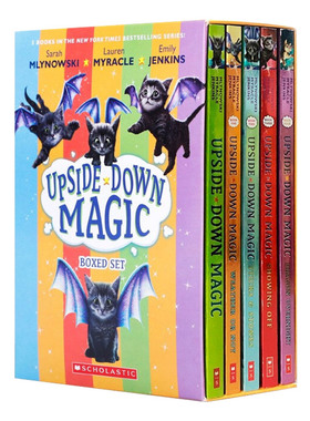 英文原版 Upside-Down Magic Box Set Books 1-5 失控的魔法1-5 英文版 进口英语原版书籍