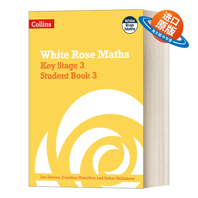 英文原版 Collins Key Stage 3 Maths Student Book 3 White Rose Maths 白玫瑰数学 英国初中数学学生用书 3 进口英语原版书籍