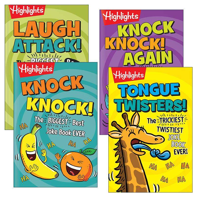 英文原版 Highlights? Laugh Attack! Joke Books 亮点儿童幽默笑话攻击书系列4册 培养语感与社交能力 英文版 进口英语原版书籍