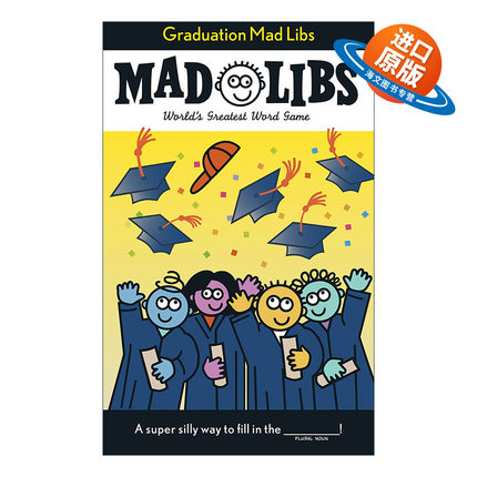 英文原版 Graduation Mad Libs 毕业典礼 疯狂填词游戏 英文版 进口英语原版书籍