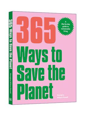 英文原版 365 Ways to Save the Planet 拯救地球的365种方法 可持续发展绿色生活指南 英文版 进口英语原版书籍