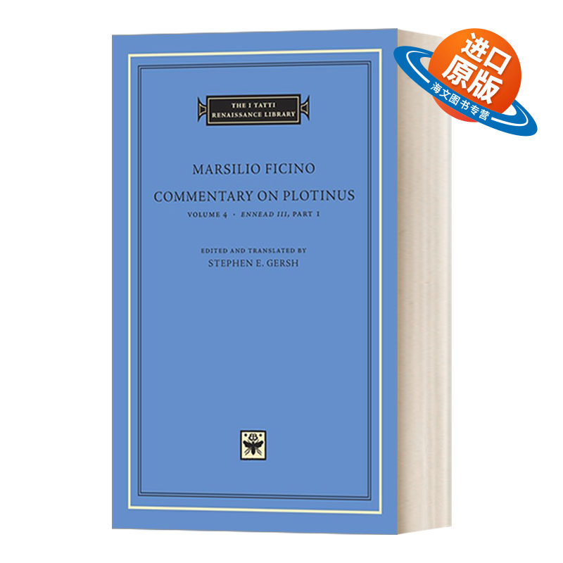 英文原版 Commentary on Plotinus Volume 4 普罗提努斯评注 卷4 塔蒂文艺复兴丛书 英文版 进口英语原版书籍