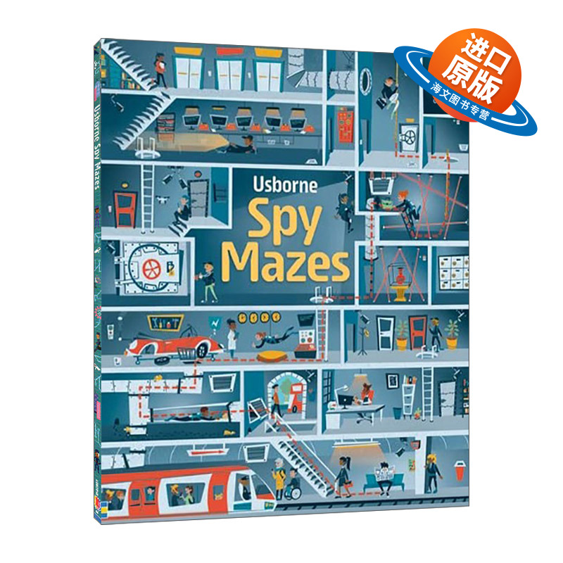 英文原版 Spy Mazes 侦探迷宫活动书 英文版 进口英语原版书籍