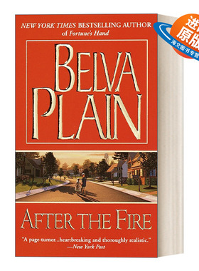 英文原版 After the Fire 劫后余生 女性悬疑小说 Belva Plain 简装 英文版 进口英语原版书籍