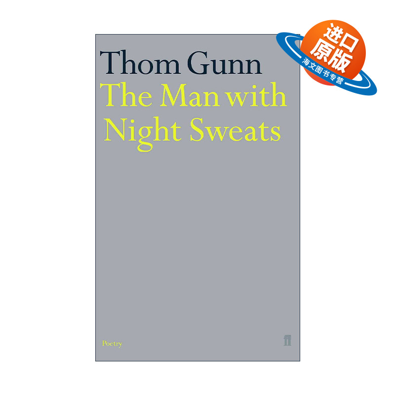 英文原版 The Man With Night Sweats 盗汗人 汤姆·冈恩诗选 英文版 进口英语原版书籍