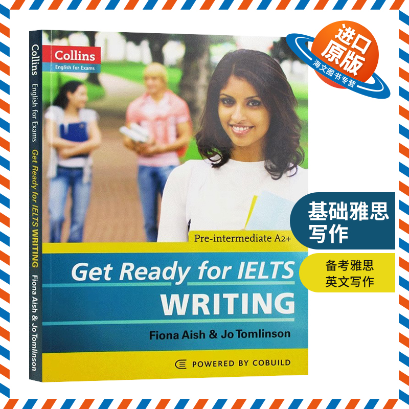 柯林斯雅思基础英文写作英文原版 Get Ready for IELTS Writing英语考试辅导书籍进口教材可搭词汇阅读听力语法口语-封面