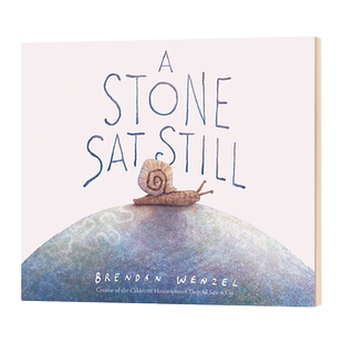 石头一动也不动 英文原版 精装 A Stone Sat Still 儿童绘本 Brendan Wenzel 凯迪克奖得主布兰登·文策尔 英文版 进口英语书籍