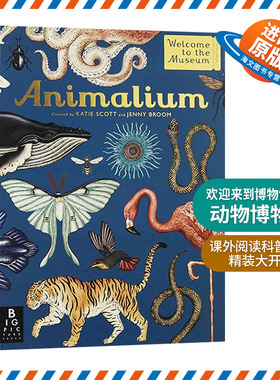 Animalium 英文原版 欢迎来到博物馆系列 动物博物馆 青少年英语课外阅读科普读物 精装大开本 英文版进口原版书籍儿童图书