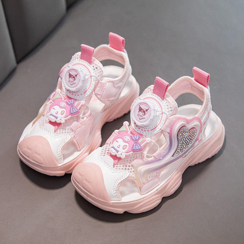 女童凉鞋包头卡通2026夏
