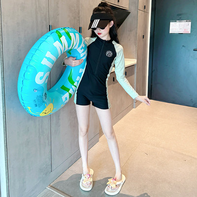 英国潮牌女童泳衣夏季2026新款儿