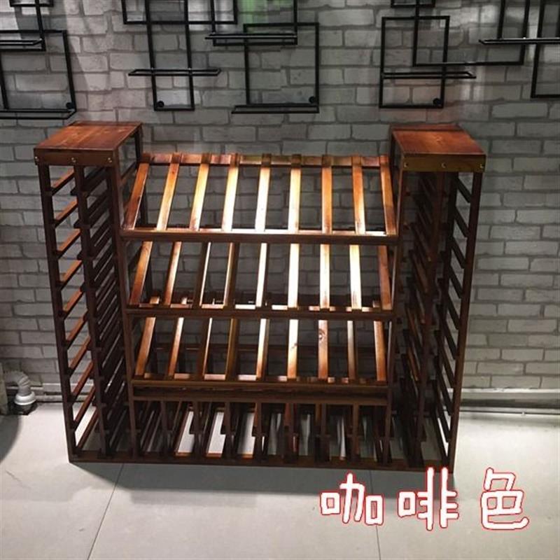 时尚红酒展示架红酒架实木酒架创意木质葡萄酒展示架红酒摆件包邮
