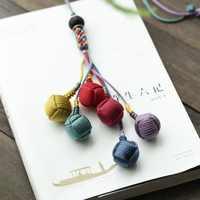 高档手工编织转运球吊坠汽车挂件