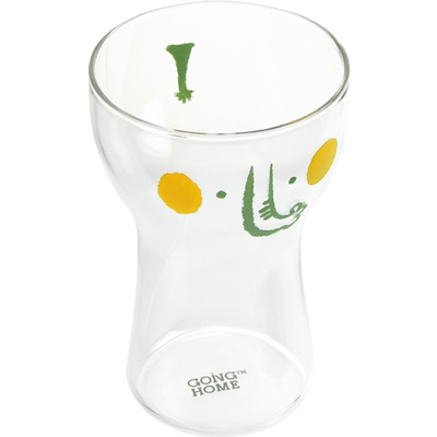 可爱卡通风耐热透明玻璃杯子