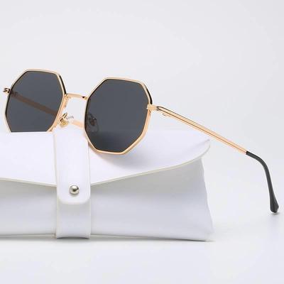 Polygon Metal Sunglasses Vintage Frame For Women Sunglasses