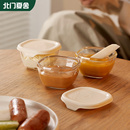 小蘸料碟家用烤肉饺子味碟高级2寸调料调味酱料醋酱油碗便携带盖