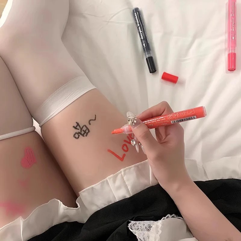 人体彩绘涂鸦笔多色可水洗皮肤笔情侣玩具cosplay道具