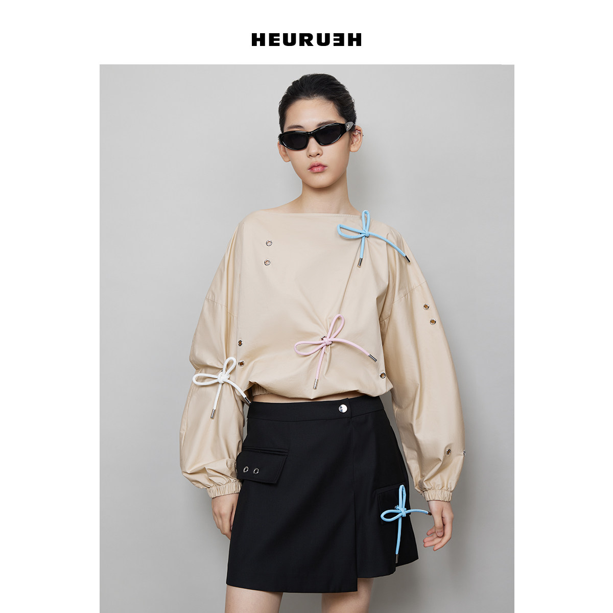 长袖上衣HEURUEH可拆卸