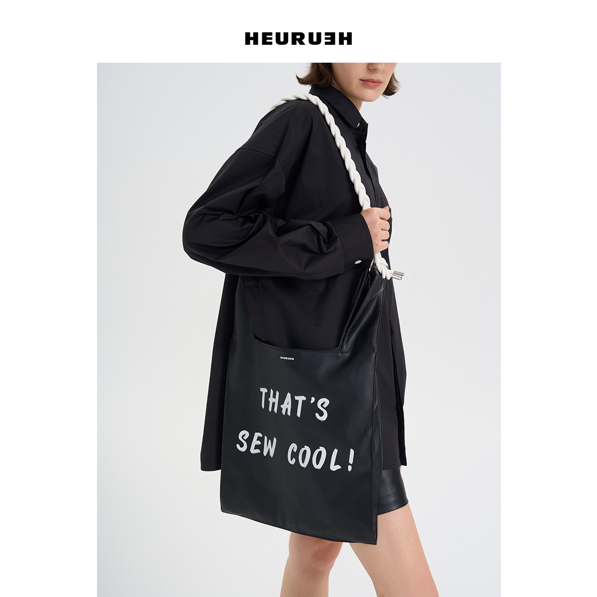 仿皮环保HEURUEH马夹袋百搭