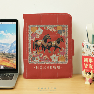 马年周边布艺活页本定制公司年会奖品2026新年手账本年会抽奖礼物