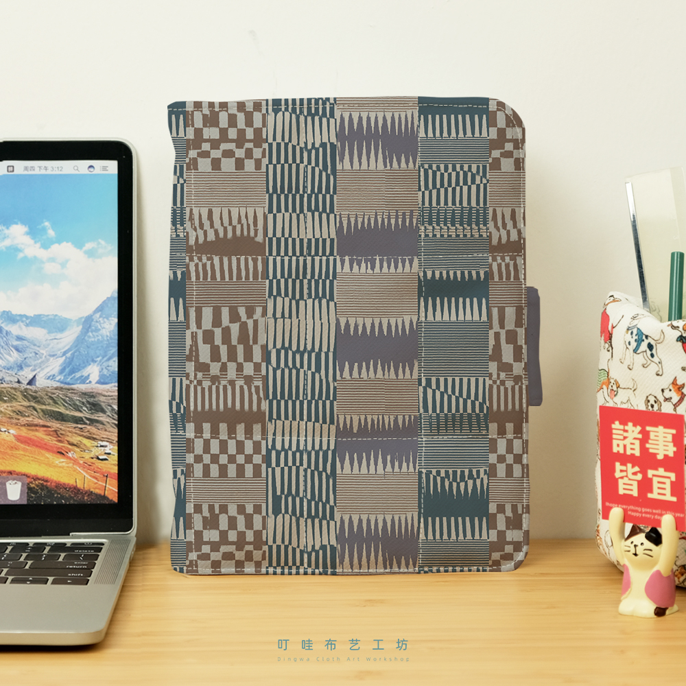 几何拼接纹布艺手账本