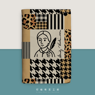 叮哇 Dickinson手账本定制高知感布艺活页本文艺小众日记本 Emily