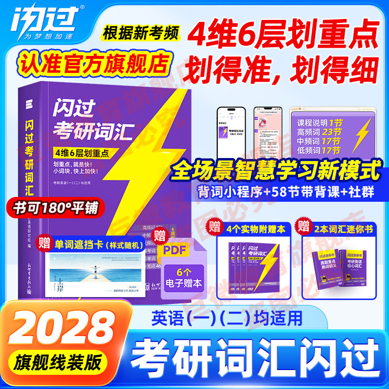 【官方店】2028闪过考研英语词汇图片