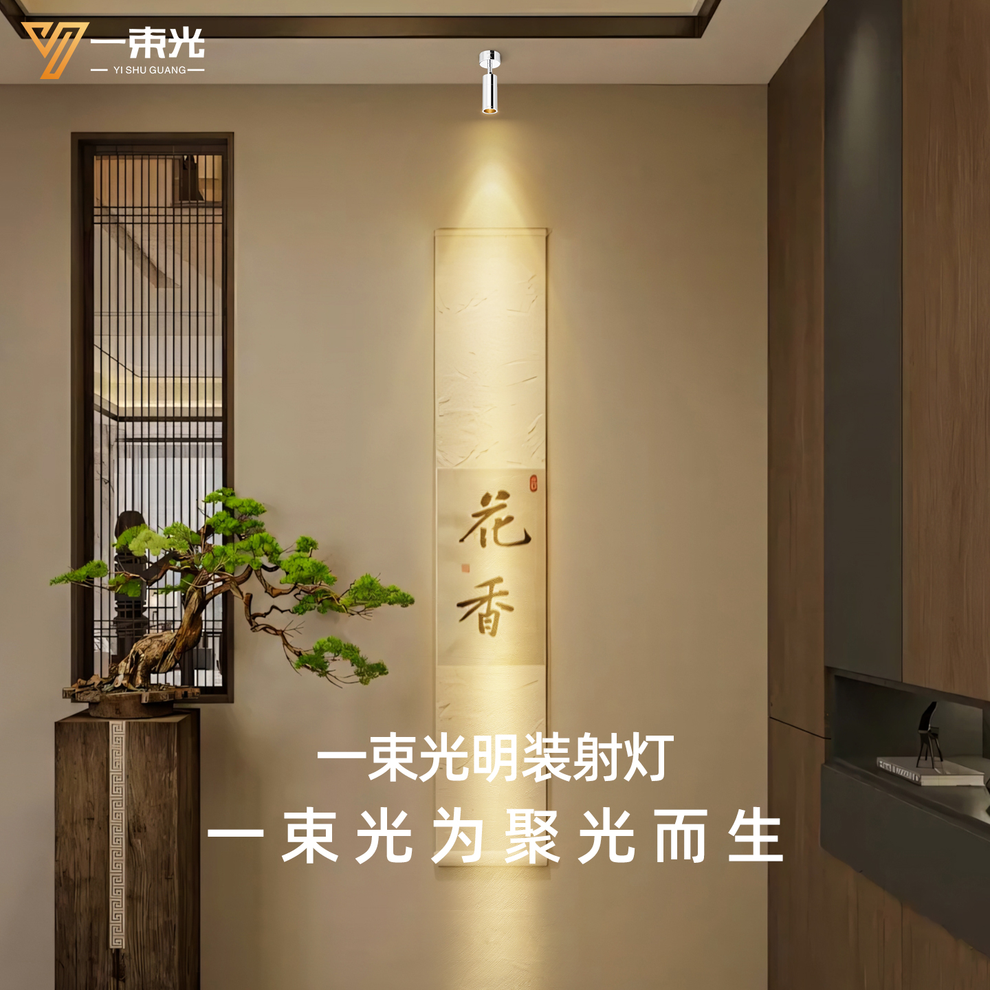 一束光银色射灯/设计师推荐正品