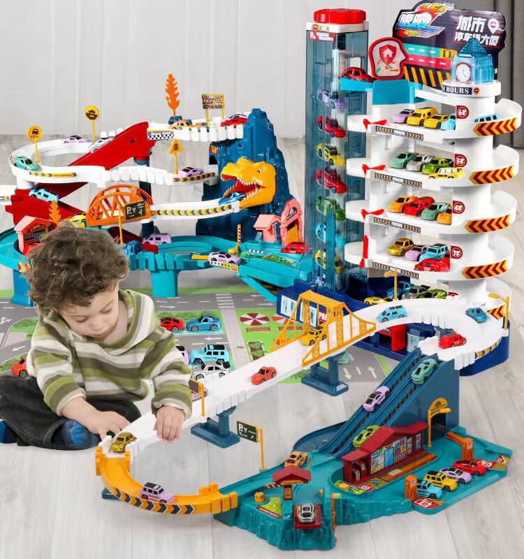 DINOSAUR WINDING MOUNTAIN TRACK CAR ADVENTURE TOY TRAIN BIRTHDAY GIFT FOR BOYS OVER 3 YEARS OLD