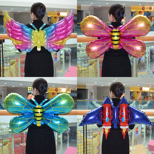 翅膀气球蜜蜂天使儿童背饰批发