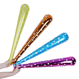 啦啦棒运动会气球手持打击棒加油棒超亮铝膜助威棒道具充气棒气球