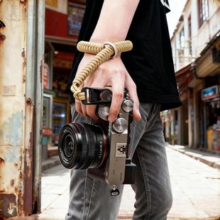 编织手腕带r50相机挂绳xt30微单反适用于富士xe5佳能m50索尼康