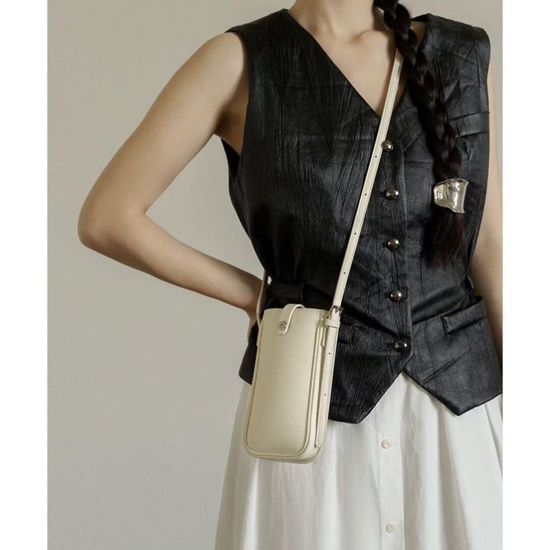 小众设计糖果色竖款手机包2025新款时尚小巧精致斜挎包迷你小包包