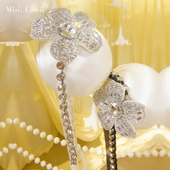 网红仙女烫钻立体花网纱腰链时尚 Misi.Camii2025秋冬新款 女装 百搭