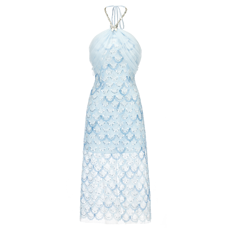 Misi.Camii名媛风挂脖礼服裙