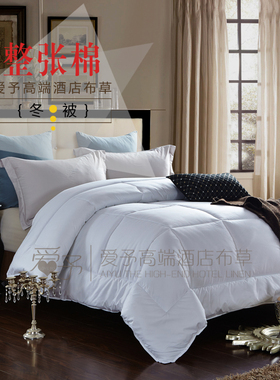 宾馆被芯酒店专用床上用品被子 全棉白绒羽丝秋 民宿Y加厚春色冬