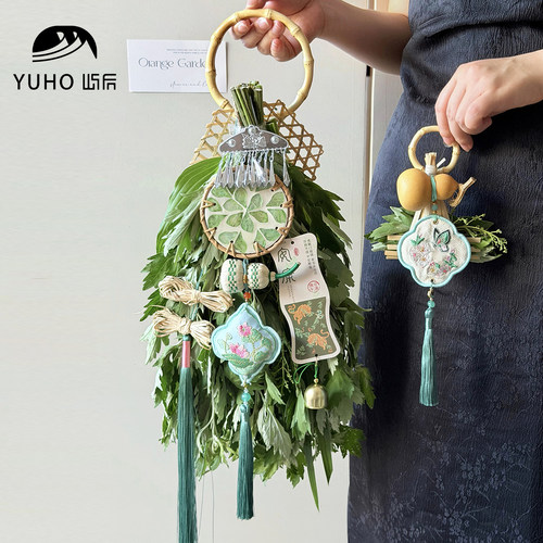 YUHO屿后端午节店门大门门挂