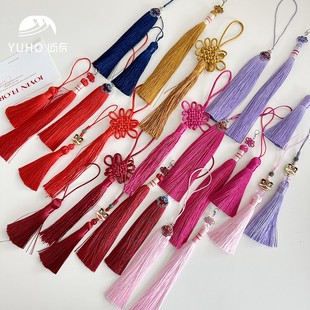 屿后 中国结流苏挂件年宵福桶装饰搭配花店DIY材料过年平安扣挂饰