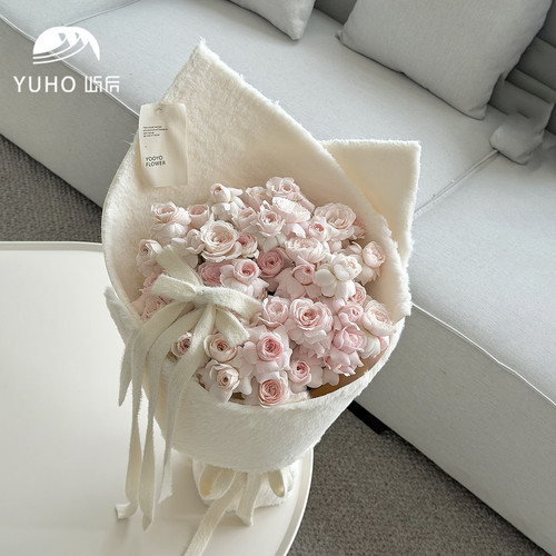 YUHO屿后布艺毛绒绒面料秋冬布