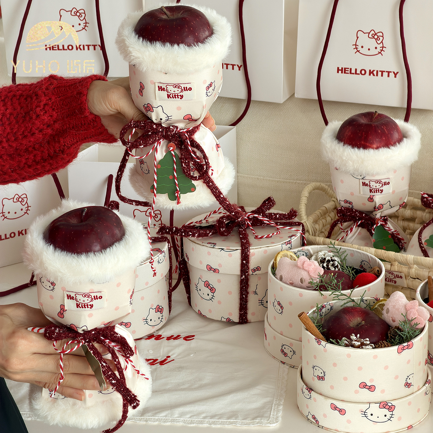 YUHO屿后kt苹果盒抱抱桶材料包