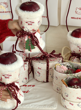 屿后 【2025】圣诞节Hellokitty苹果盒材料包平安夜抱抱桶diy材料