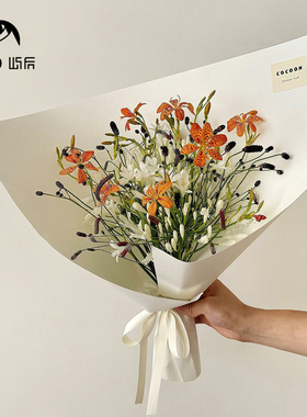 屿后 加厚180g硬挺牛皮纸鲜花花束大尺寸包花纸花店diy包装资材