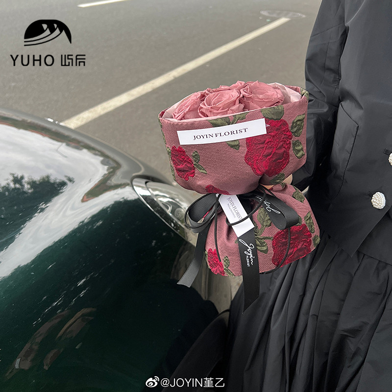 屿后 复古油画玫瑰花鲜花玫瑰花束包花布艺立体玫瑰设计花店资材,鲜花速递/花卉仿真/绿植园艺,花艺纱网/纺织布,淘宝优惠券,粉丝福利购,淘宝优惠卷