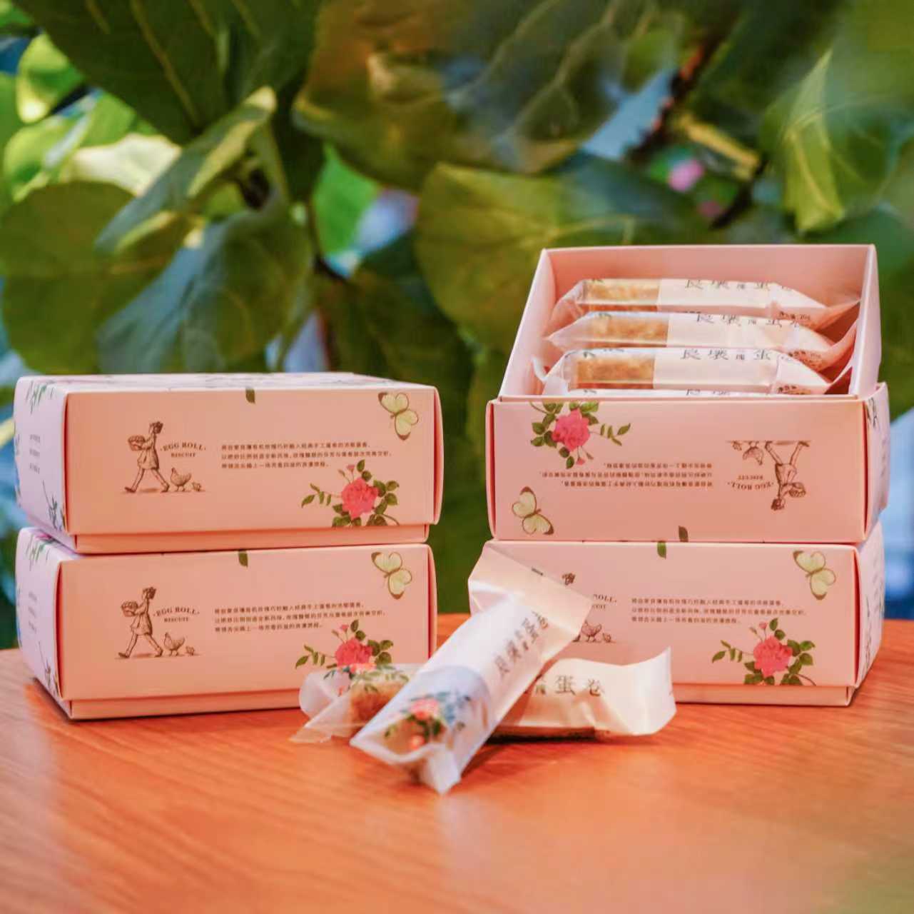 良壤手工蛋卷玫瑰蛋卷下午茶零食纯手工食品台式蛋卷