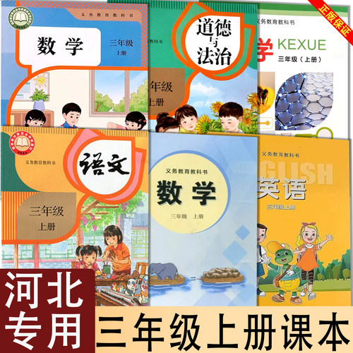 2026秋小学三年级上册语文人教版数学英语冀教版3上课本教材教科书河北专用z道德与法治科学JK教科版课时训练基本功能力培养与测试