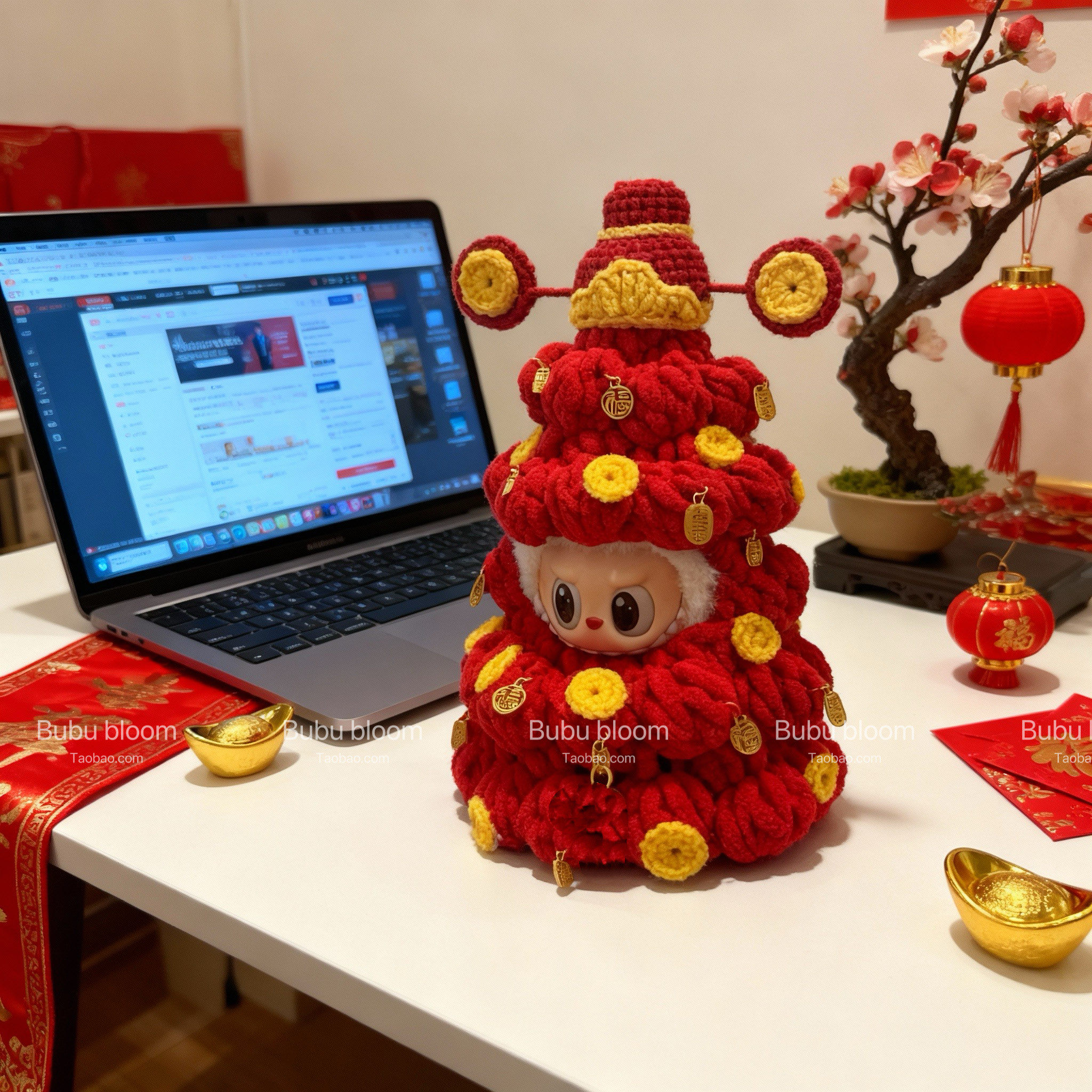 17cm娃娃新年财神娃衣生日礼物闺蜜新年摆件一二三代labubu衣服,模玩/动漫/周边/娃圈三坑/桌游,棉花娃娃/毛绒玩具娃衣,淘宝优惠券,粉丝福利购,淘宝优惠卷