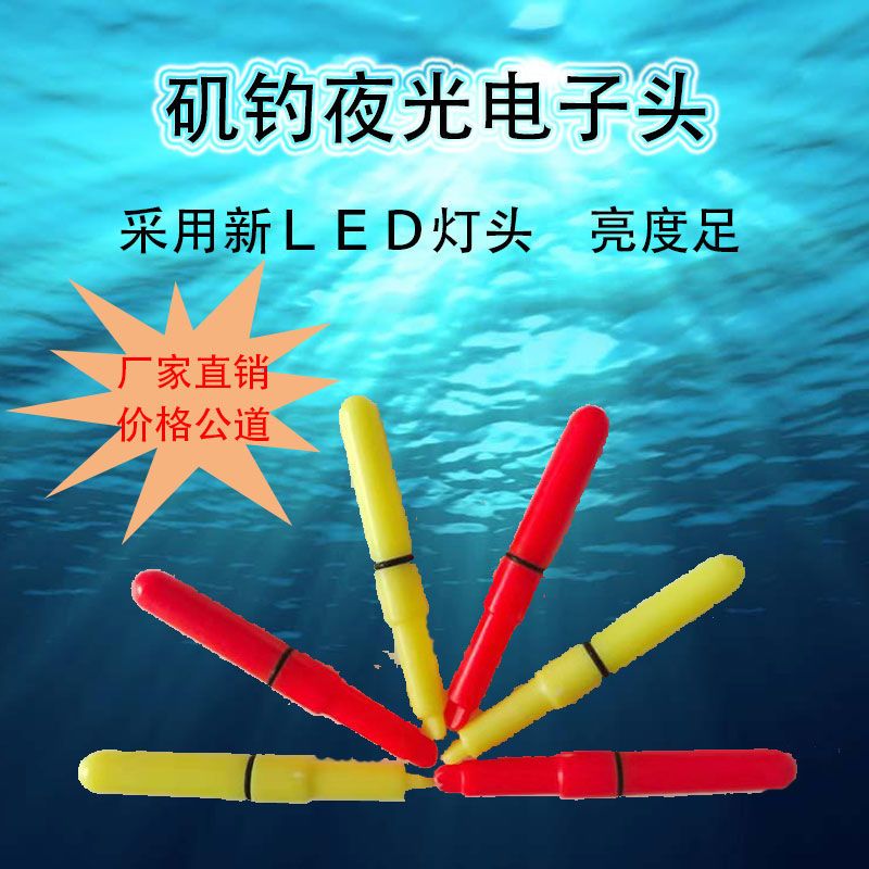 电子发光头夜光棒鱼漂醒目